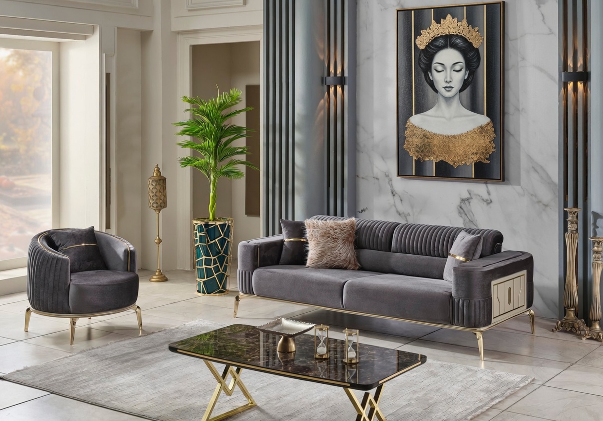 Armoni grey full living room